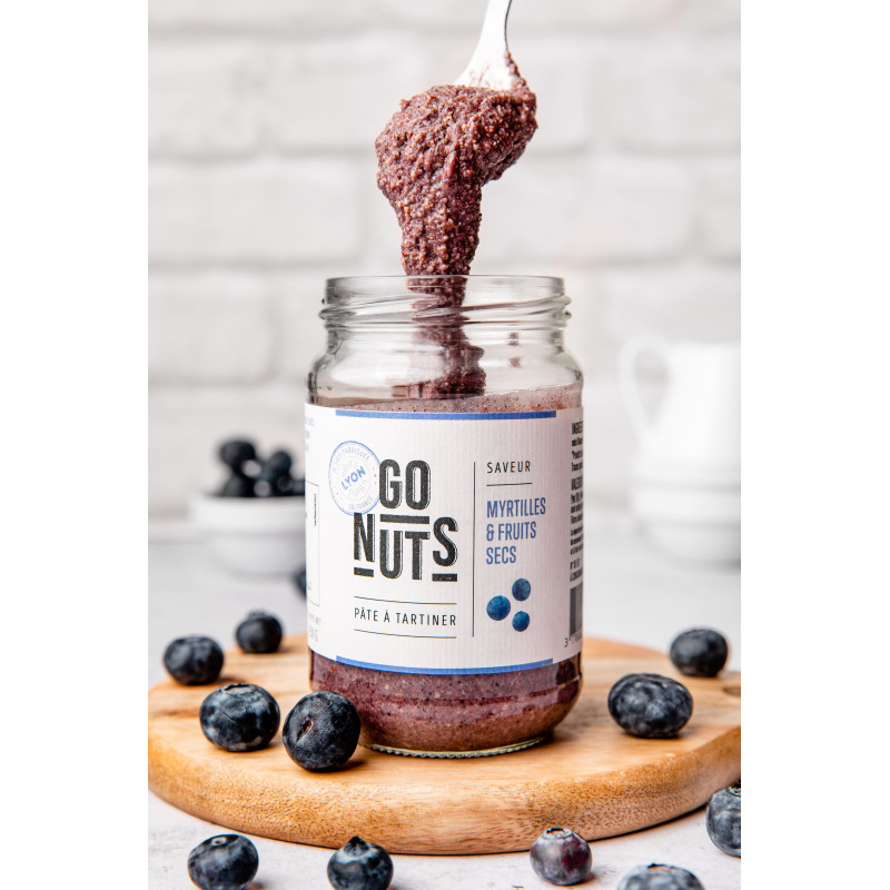 Pâte à Tartiner Myrtilles et Fruits Secs bio 270g | Go Nuts Pâte à Tartiner Myrtilles et Fruits Secs bio 270g | Go Nuts