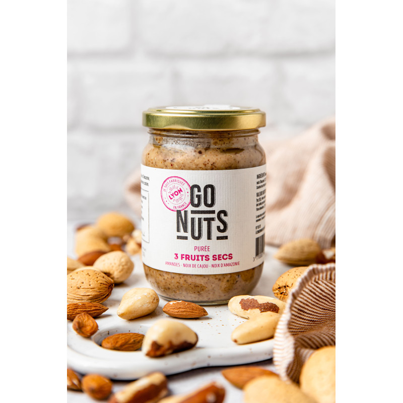 Purée 3 fruits secs bio 250g | Go Nuts Purée 3 fruits secs bio 250g | Go Nuts