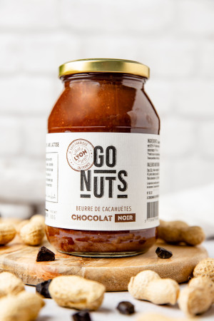 Beurre de cacahuètes au chocolat bio 500g | Go Nuts