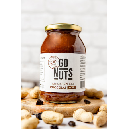 Beurre de cacahuètes au chocolat bio 500g | Go Nuts