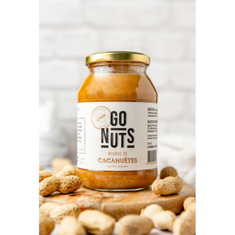 Beurre de cacahuètes bio 500g | Go Nuts