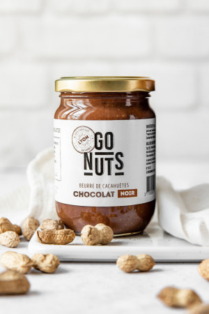 Beurre de cacahuètes chocolat bio 270g | Go Nuts