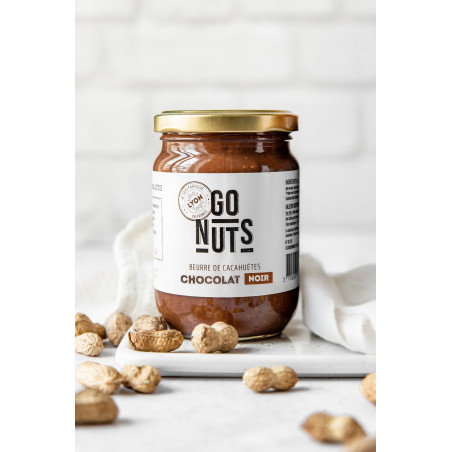 Beurre de cacahuètes chocolat bio 270g | Go Nuts