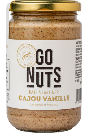 Pâte à Tartiner Cajou Vanille 270g | Go Nuts