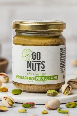 Pâte à tartiner pistaches feuilletine 200g | Go Nuts
