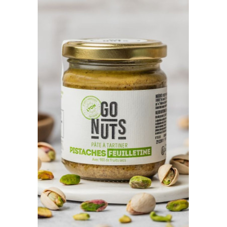 Pâte à tartiner pistaches feuilletine 200g | Go Nuts