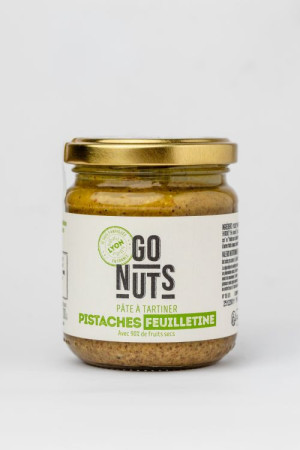 Pâte à tartiner pistaches feuilletine 200g | Go Nuts