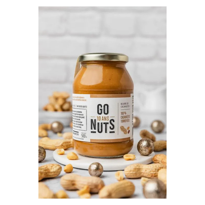 Beurre de cacahuètes bio 500g | Go Nuts