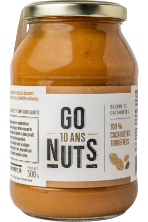 Beurre de cacahuètes bio 500g | Go Nuts
