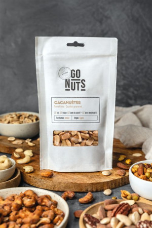 Sachet cacahuètes torréfiées 180g | Go Nuts