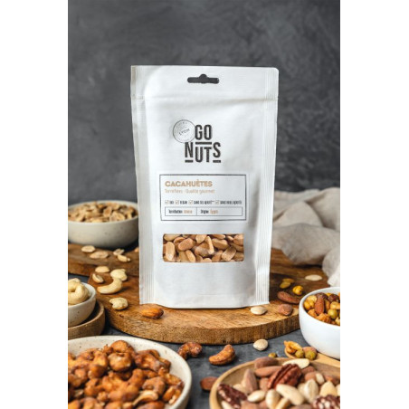 Sachet cacahuètes torréfiées 180g | Go Nuts