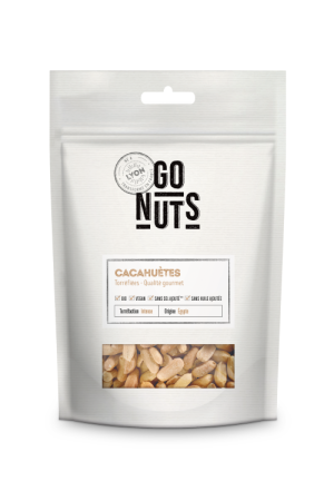 Sachet cacahuètes torréfiées 180g | Go Nuts