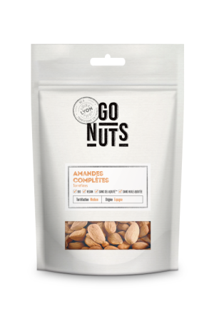 Sachet Amandes complètes 125g | Go Nuts