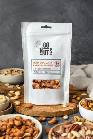 Sachet Noix de cajou paprika piment 125gr | Go Nuts