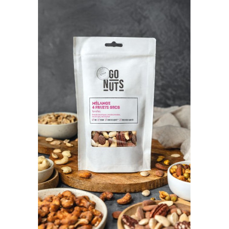 Sachets Mélange 4 fruits secs 125gr | Go Nuts