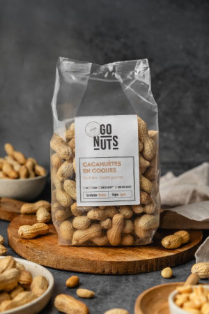 Sachet cacahuète en coque 300g | Go Nuts