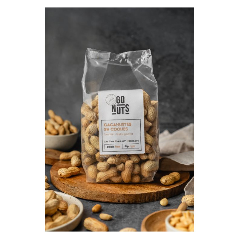 Sachet cacahuète en coque 300g | Go Nuts