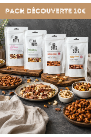 Pack apéro - Offre découverte 4 sachets | Go Nuts