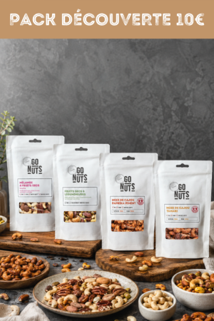 Pack apéro - Offre découverte 4 sachets | Go Nuts