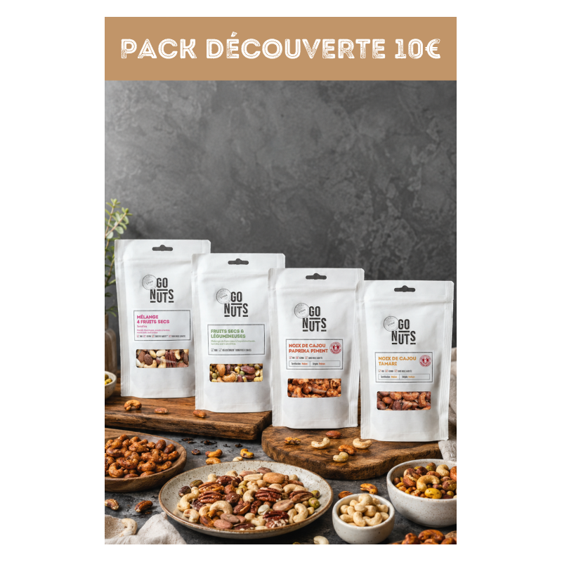 Pack apéro - Offre découverte 4 sachets | Go Nuts
