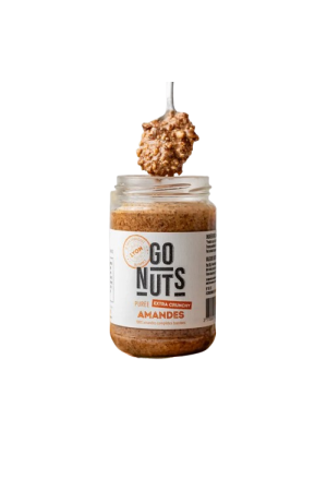 Purée d’amande extra crunchy bio 270 g | Go Nuts