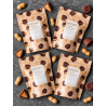 Pack x4 Mini Palets Chocolat Lait & Cacahuètes Bio | Go Nuts