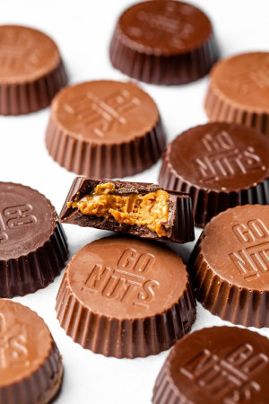 Pack x4 Palets Chocolat Noir & Beurre de Cacahuètes Bio | Go Nuts