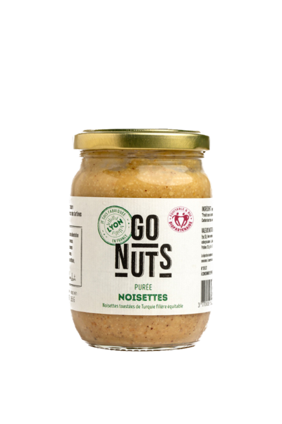 Purée de noisettes toastées bio