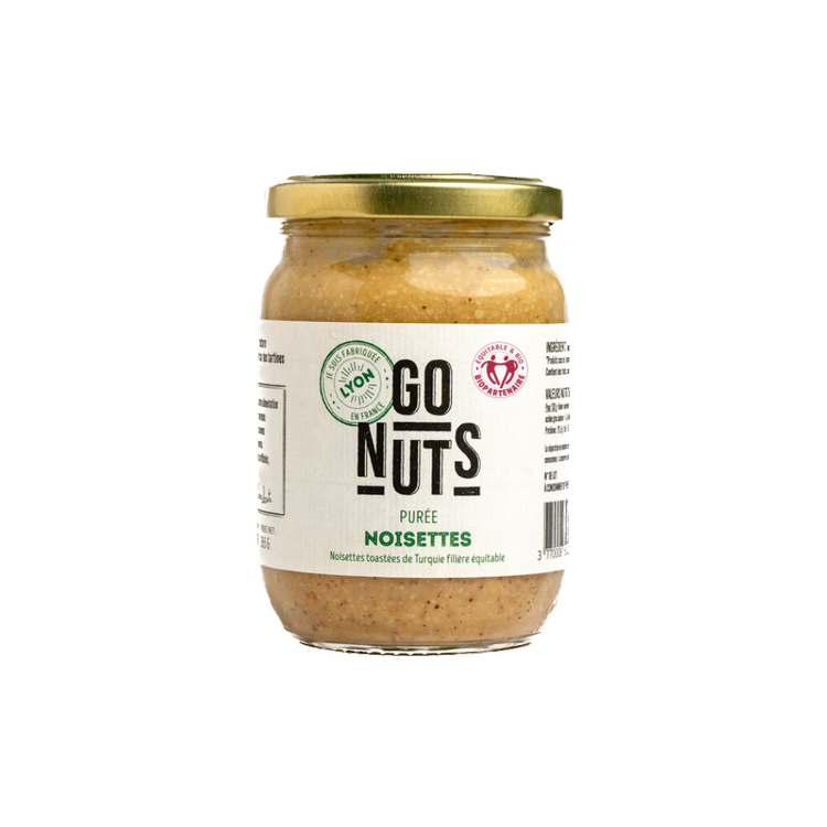 Purée de noisettes toastées bio