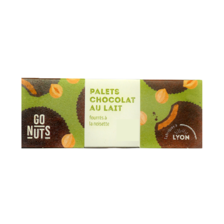 Palets chocolat au lait beurre de cacahuètes bio