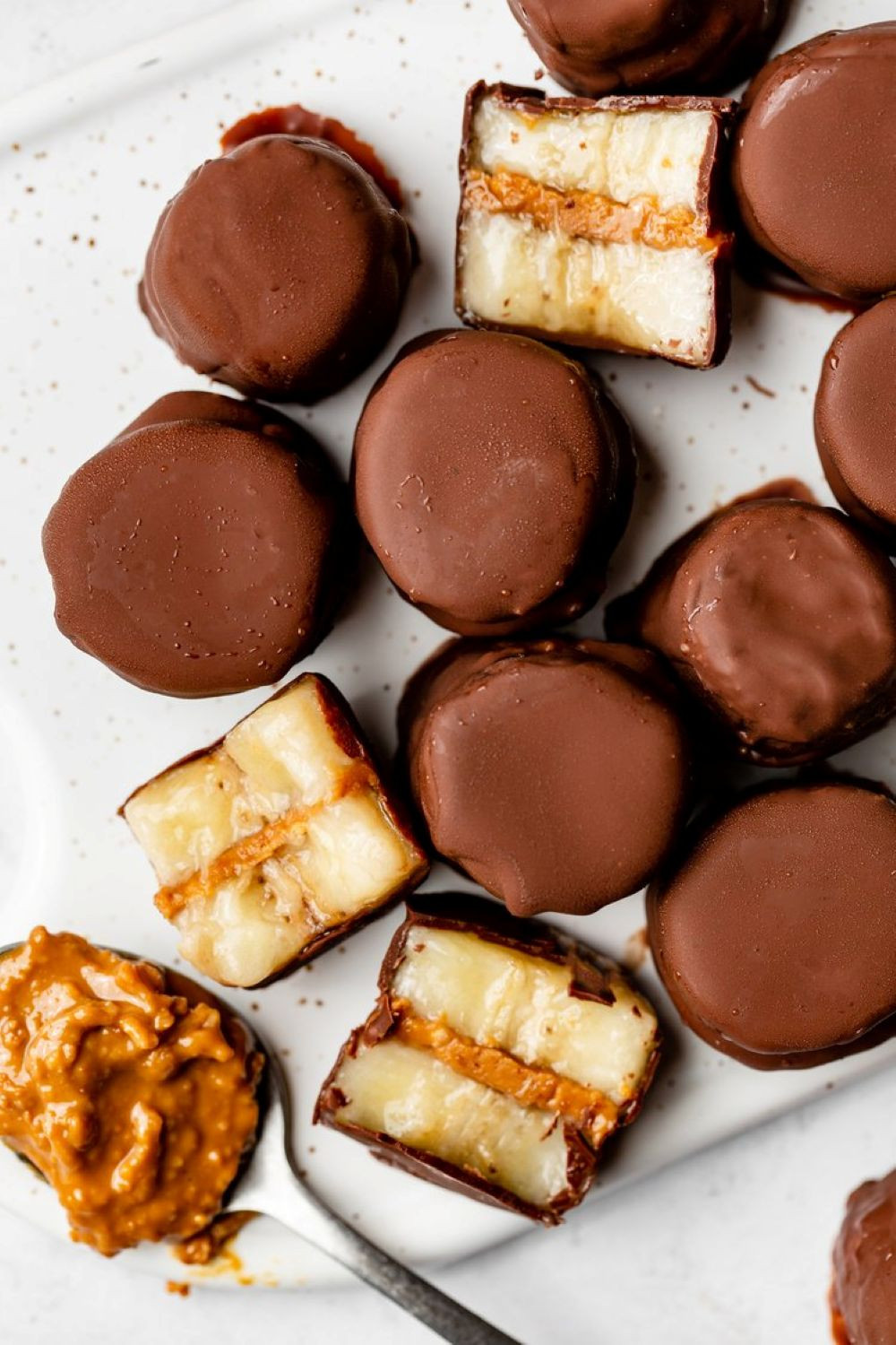 Bouchées banane chocolat cacahuète