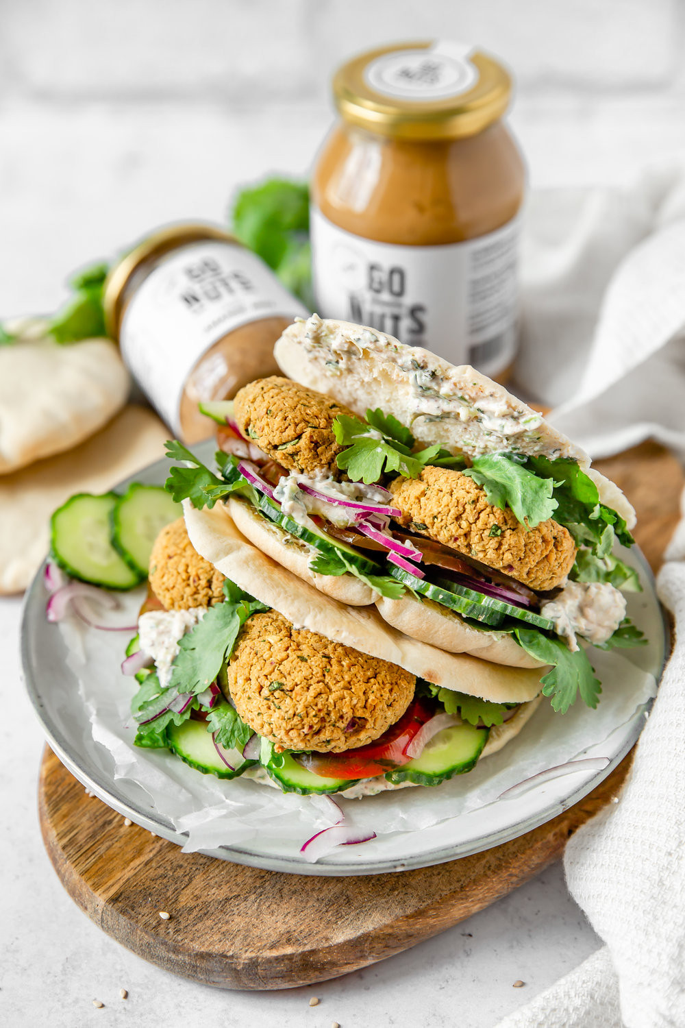 Falafels de quinoa au four & sauce tzatziki au yaourt et amande miel