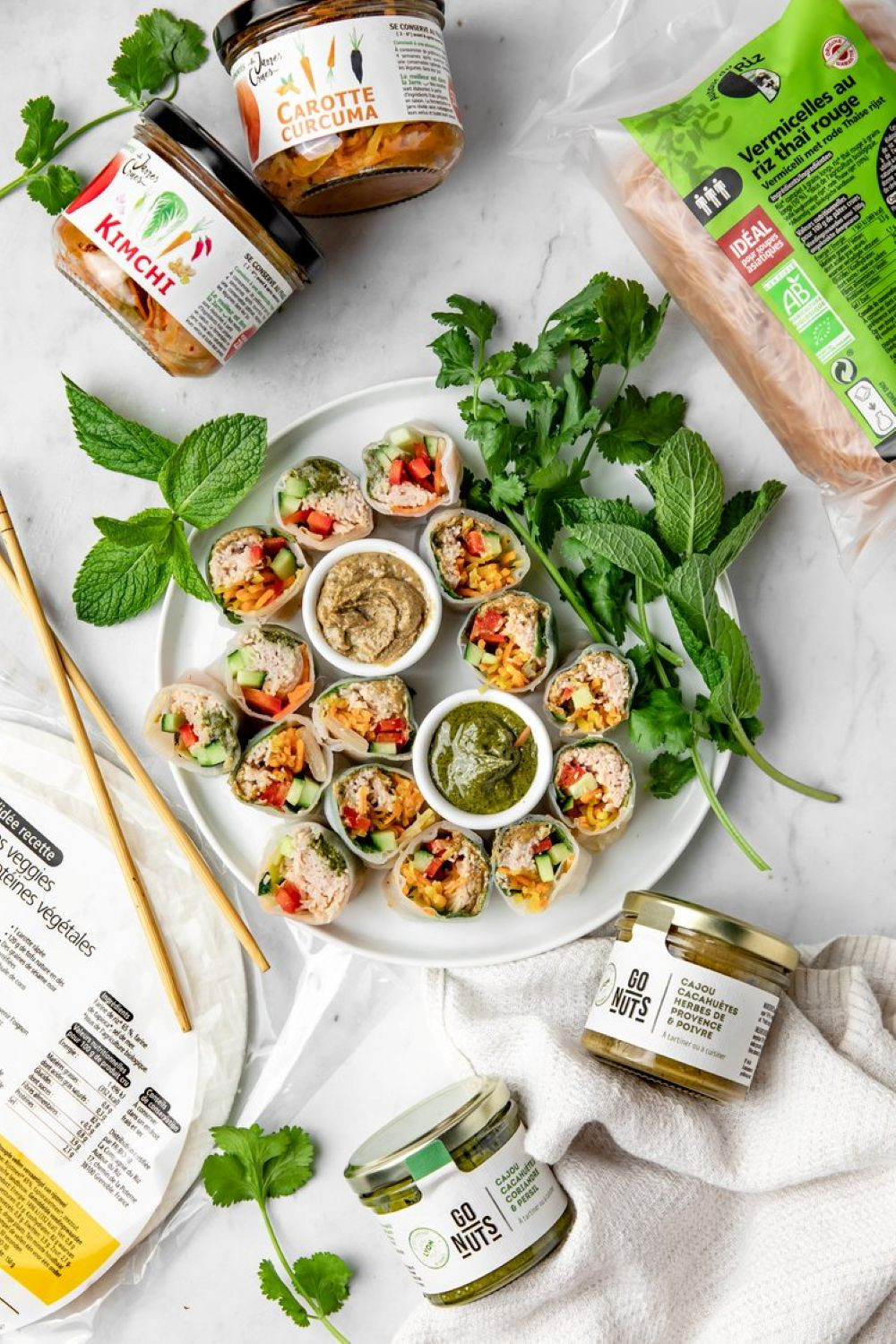 Rouleaux de printemps aux tartinables Go Nuts